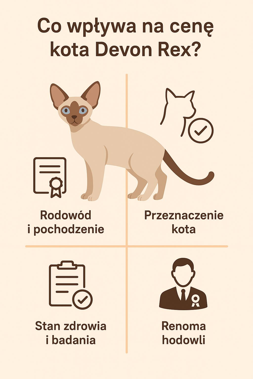 Co wpływa na cenę kota Devon Rex