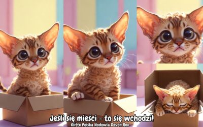 Devon Rex i zasada: jeśli się mieści – to się wchodzi!