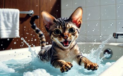 Devon Rex w wannie – dlaczego to ich narodowy sport?