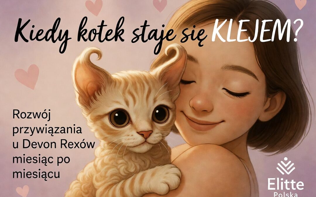 Kiedy kotek staje się „klejem” Rozwój przywiązania u Devon Rexów miesiąc po miesiącu