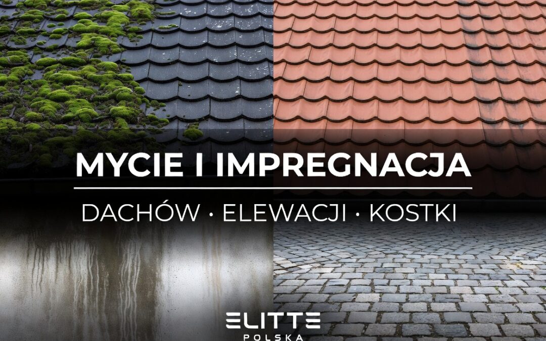 Mycie i impregnacja dachów, elewacji oraz kostki brukowej Legionowo, Warszawa, Nowy Dwór Mazowiecki – Efekt „jak nowy”  Elitte Polska